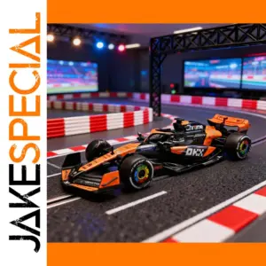 1:24 Scale F1 Diecast Car in Black and Orange