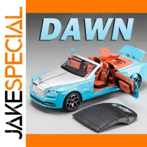 Vibrant Light Blue 1:24 Scale Rolls Royce Model