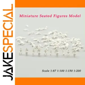 Set of 100 Miniature Seated Figures for Dioramas