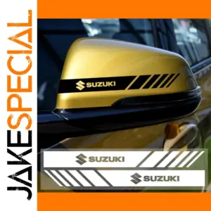 Suzuki Mirror Vinyl Sticker Set 20x2cm