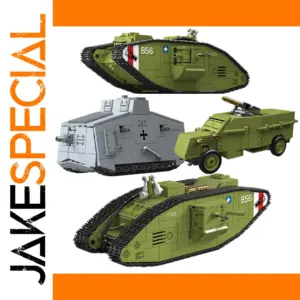 Heavy Military Tank Model Set with 295-920 Pieces