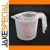 Transparent PVC Measuring Cups Set 250ml-1000ml