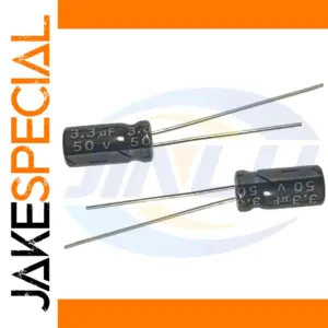 50-Pack Aluminum Electrolytic Capacitors 50V 3.3μF