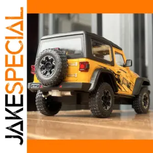 Vibrant Yellow 1:24 Jeep Wrangler Rubicon Model