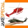 Alloy Helicopter Model in Vibrant Colors