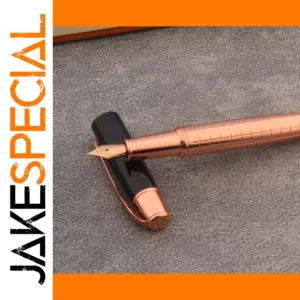 Rose Gold Fountain Pen with Gold Nib
