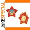 Vintage Soviet Lenin and Red Star Badge Collection