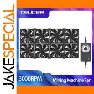 High-Performance TEUCER 8-Pack 120mm Fans Kit