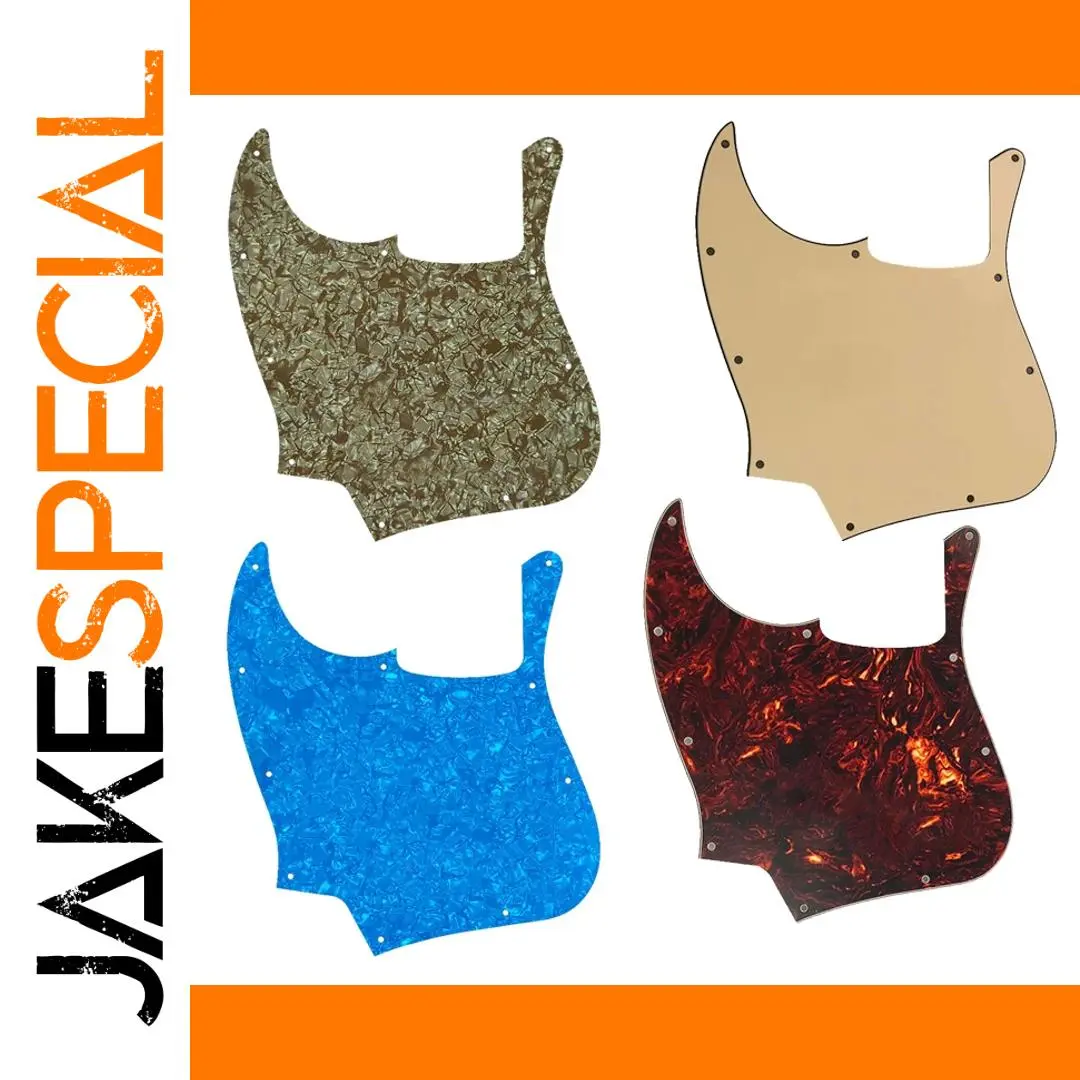 Left-Handed 5-String Jazz Bass Pickguard Vintage Yellow 1 Left-Handed 5-String Jazz Bass Pickguard Vintage Yellow