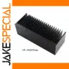 Black Aluminum Heatsink for Audio Amplifiers