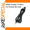 1.5m Male-to-Male DC Power Cable with 90° Elbow