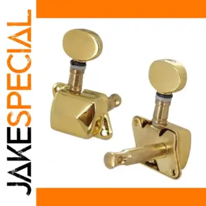 Gold Semi-Enclosed Guitar Tuners Set for Electric Acoustic