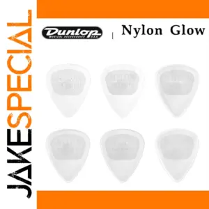 Glow-in-the-Dark Nylon Guitar Picks 6-Gauge Set