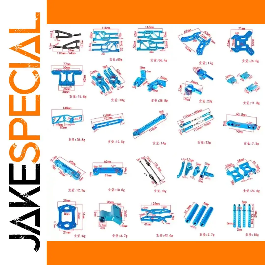 RC Car Metal Upgrade Parts Set for 94762 1 RC Car Metal Upgrade Parts Set for 94762