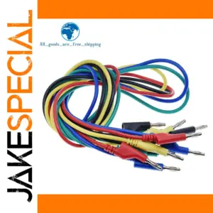 Vibrant 1m Banana Test Cables Set for Electronics