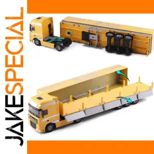 Yellow 1:50 Scale Container Truck Model