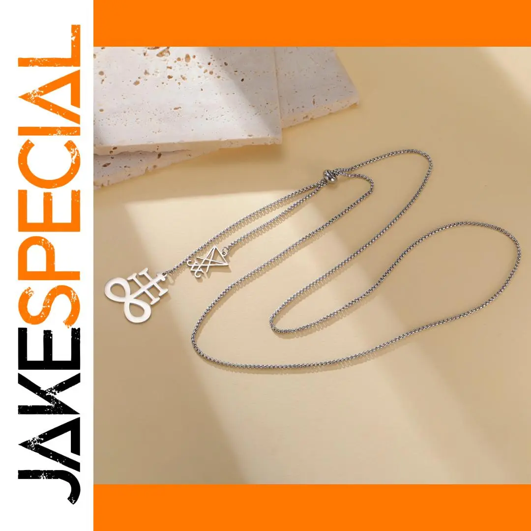 Stainless Steel Leviathan Cross Necklace 1 Stainless Steel Leviathan Cross Necklace