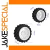 Off-Road RC Tire and White Wheel Set for 1/10 Scale