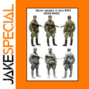 WWII Soviet Soldier 1/35 Resin Kit