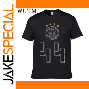 Black Graphic Eagle T-Shirt for Casual Wear