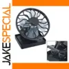 Black Solar Outdoor Fan for Cool Comfort