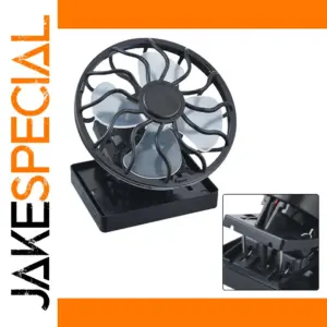 Black Solar Outdoor Fan for Cool Comfort