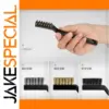 Heavy-Duty Wire Brush Set with Steel, Brass & Nylon
