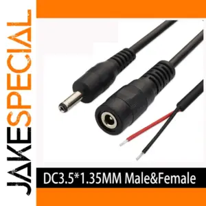 3.5mm Male to Female DC Power Cable 1m