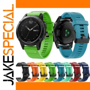 Vibrant Silicone Watch Straps for Garmin Models