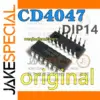 Set of 5 CD4047BE Logic ICs in DIP-14 Package