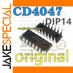 Set of 5 CD4047BE Logic ICs in DIP-14 Package