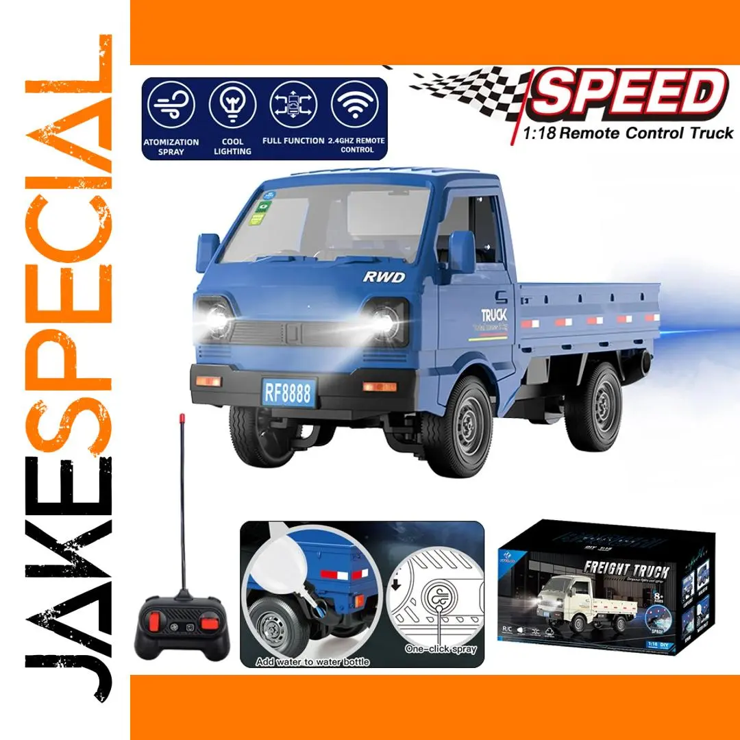 Vibrant Blue 1/18 RC Cargo Van for Rugged Terrain 1 Vibrant Blue 1/18 RC Cargo Van for Rugged Terrain