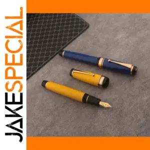 Vibrant Metal Fountain Pen with Gold Accents