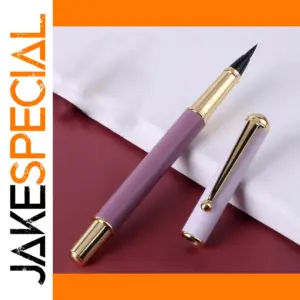 Frosted Purple Fountain Pen with Gold Accents