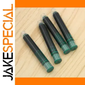 Green Fountain Pen Ink Refill Set for 3.4mm Pens