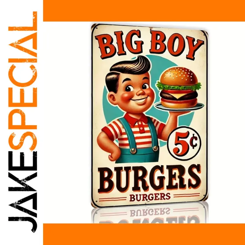 Nostalgic Charm with the Retro Big Boy Burgers Metal Sign 1 3198df3a8a294e10abbc1f48 product image