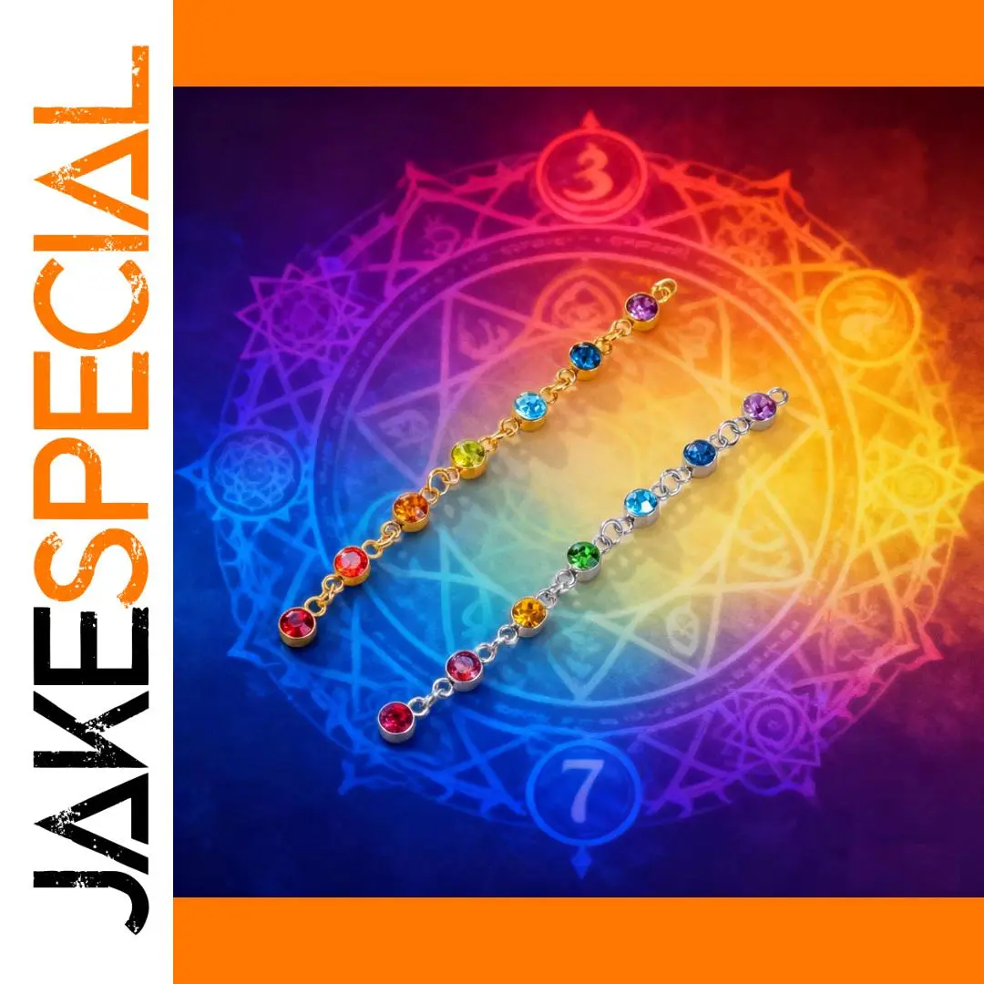 Stainless Steel Chakra Rhinestones Pendant 1 Stainless Steel Chakra Rhinestones Pendant