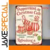 Vintage Peppermint Café Aluminum Sign 14x20cm