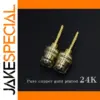 Premium Gold-Plated Banana Connector Set for Audio Systems