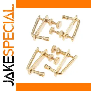 Gold-Finished Violin Micro-Tuning Hooks Set