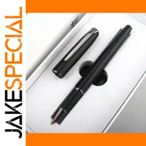 Elegant Black Metal Fountain Pen Model 916