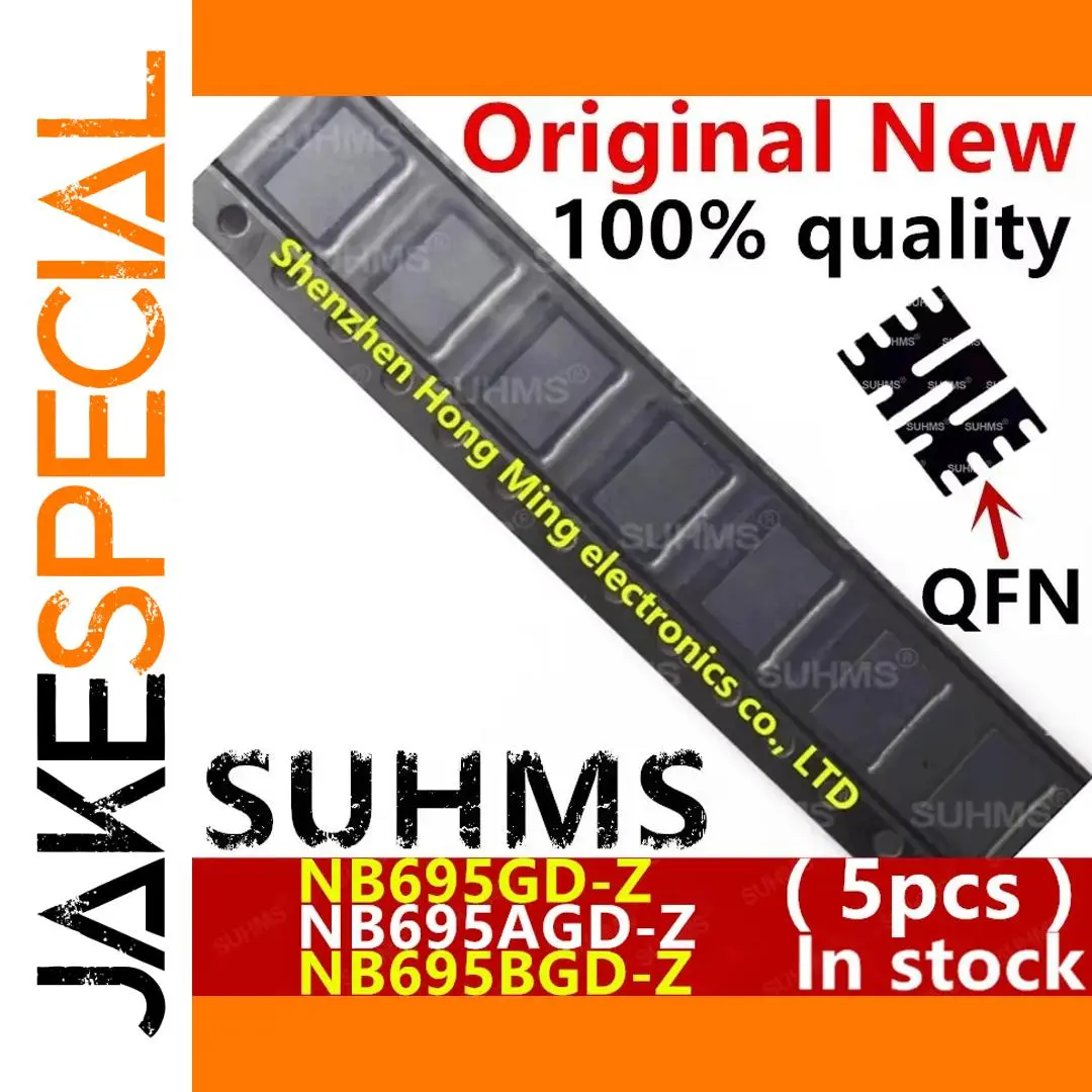 Set of 5 NB695GD-Z Logic ICs in QFN Packaging 1 Set of 5 NB695GD-Z Logic ICs in QFN Packaging