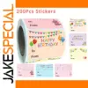 Colorful Birthday Sticker Set for Gifts