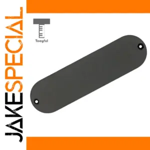 Black Electric Guitar Backplate, 135mm x 37mm