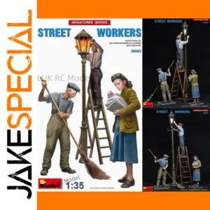 Vintage Street Worker 1/35 Scale Paper Model