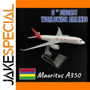 Mauritius A350 Diecast Aircraft Model 6-inch Scale