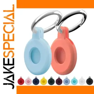 Silicone Airtag Case with Keyring in 9 Colors