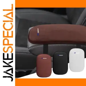 Plush Leather Car Armrest Cover 12x7.8"