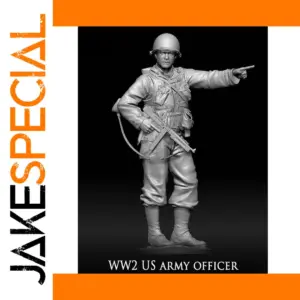 WWII US Officer Resin Model Kit 1:35 Scale