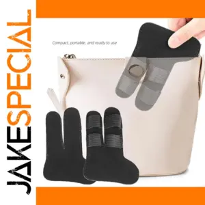 Black Anti-Slip Baseball Finger Sleeves Set